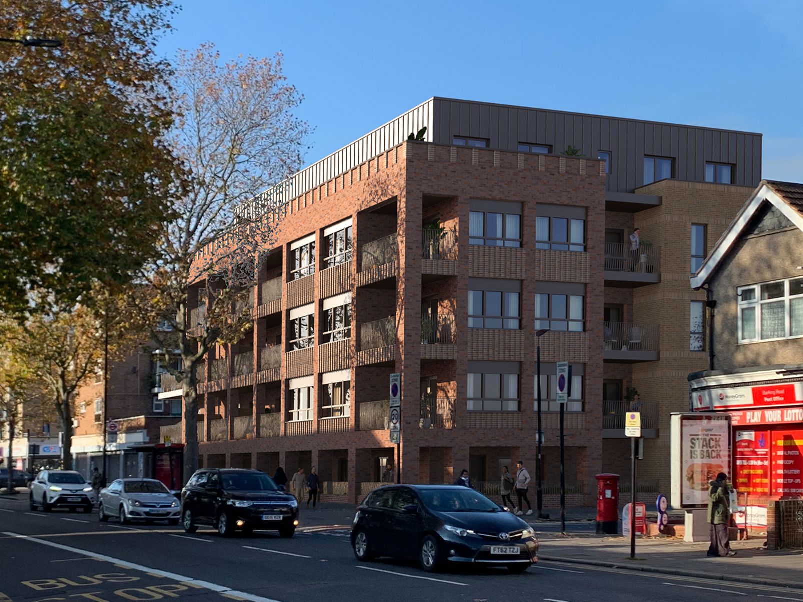 New-build residential block in Leyton managed by Redwood Residences for a London borough
