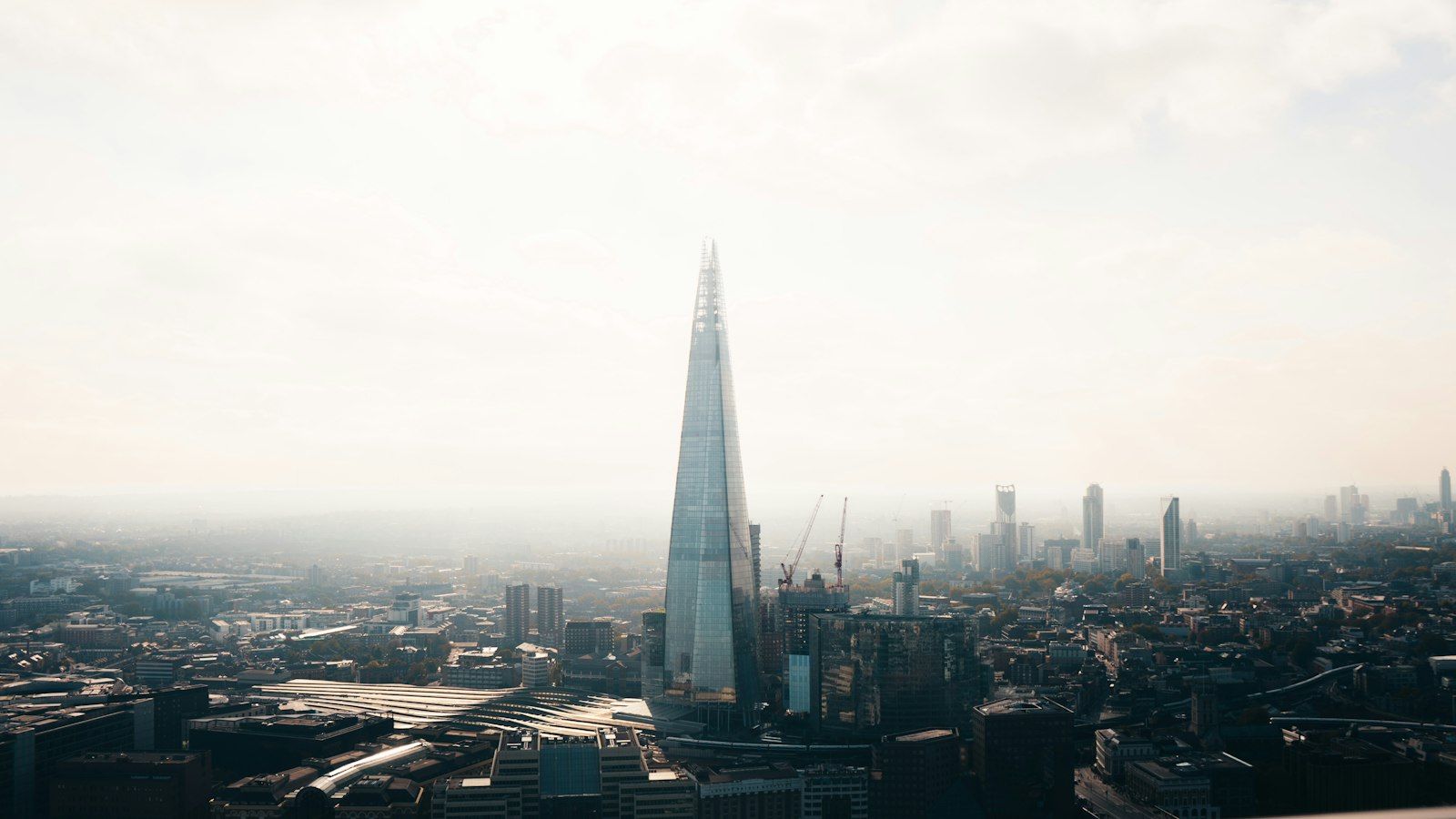 The London skyline seen from above
